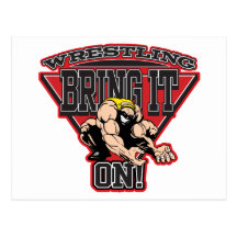 Wrestling Bring It On Post Cards