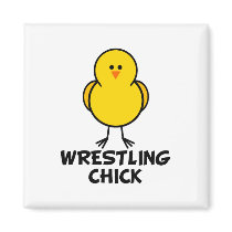 Wrestling Chick magnets