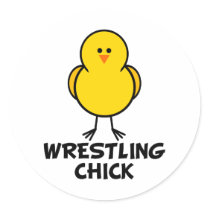 Wrestling Chick stickers