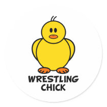 Wrestling Chick stickers
