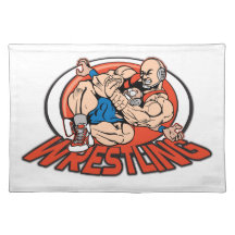 Wrestling Choke Hold Place Mat