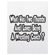 Wrestling Coach Joke...Two Thumbs Customized Letterhead