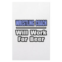 Wrestling Coach...Will Work For Beer stationery by wrestlingcoachshirts Wrestling Coach...Will Work For Beer stationery