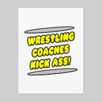 Wrestling Coaches Kick Ass! Postcard