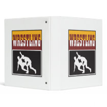 wrestling design vinyl binders