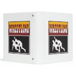 wrestling design vinyl binders