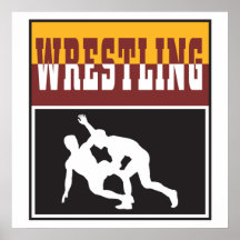 wrestling design posters