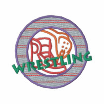 Wrestling embroidered shirts