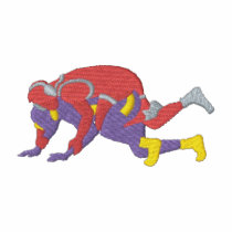 Wrestling embroidered shirts
