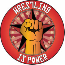 Wrestling Is Power photo sculptures by busybrain Wrestling Is Power photo sculptures