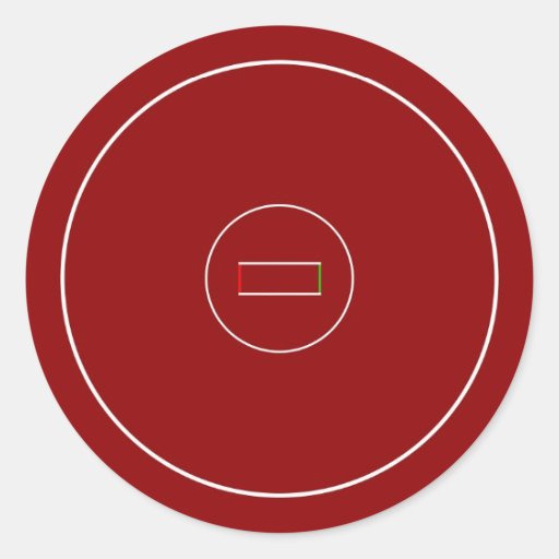 Wrestling Mat Classic Round Sticker Zazzle