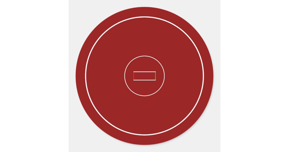 Wrestling Mat Classic Round Sticker Zazzle