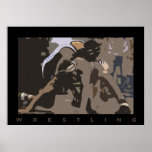 wrestling print