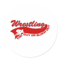 Wrestling; tap out or black out stickers