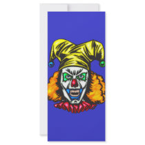 Wretched Evil Clown Rack Card Template