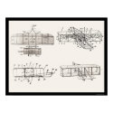 Wright Brothers Aeroplane Patent Plans 1908 posters