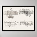 Wright Brothers Aeroplane Patent Plans 1908 posters