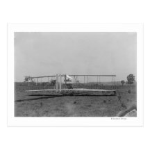 Wright Brothers Plane Close-up View Postcard