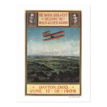 Wright Brothers Plane Postcard