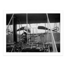 Wright Brothers Plane with Pilot and Postcards