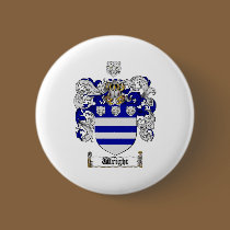 Wright Coat of Arms / Wright Family Crest buttons