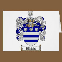 Wright Coat of Arms / Wright Family Crest cards