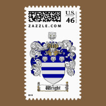 Wright Coat of Arms / Wright Family Crest postage