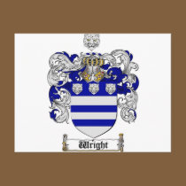 Wright Coat of Arms / Wright Family Crest postcards