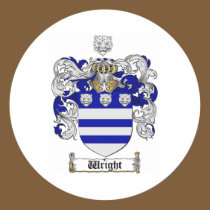 Wright Coat of Arms / Wright Family Crest stickers