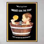Wright's Coal Tar Soap Posters