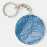 Wrinkled blue key chains