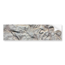 Wrinkled Paper Bumper Stickers