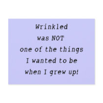 Wrinkled Postcard