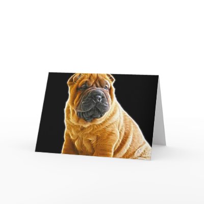 Wrinkles, The Chinese Shar Pei Puppy Dog Greeting Card by KahunaLuna