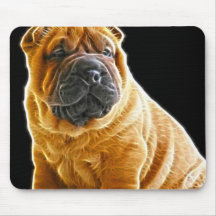 Wrinkles, The Chinese Shar Pei Puppy Dog Mouse Mat
