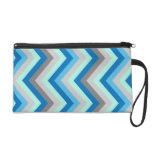 Wristlet Retro Zig Zag Chevron Pattern