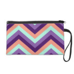 Wristlet Retro Zig Zag Chevron Pattern