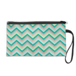Wristlet Retro Zig Zag Chevron Pattern