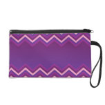 Wristlet Retro Zig Zag Chevron Pattern