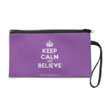 [Crown] keep calm and believe  Wristlets Bags