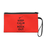 [Electric guitar] keep calm and rock out  Wristlets Bags