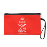 [Crown] keep calm and love kevin  Wristlets Bags