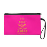 [UK Flag] keep calm and grow a pear  Wristlets Bags