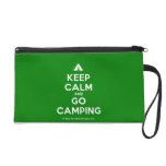 [Tent] keep calm and go camping  Wristlets Bags