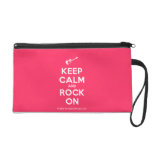 [Electric guitar] keep calm and rock on  Wristlets Bags