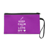 [Skateboard] keep calm and love bff [Love heart]  Wristlets Bags