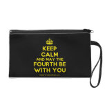 [Crown] keep calm and may the fourth be with you  Wristlets Bags