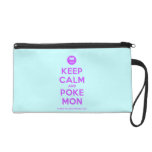 [Smile] keep calm and poke mon  Wristlets Bags