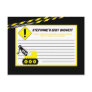 Writable Advice Card Construction Postcards