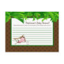 Writable Advice Card MonkeySwing Jungle Safari Zoo Postcards